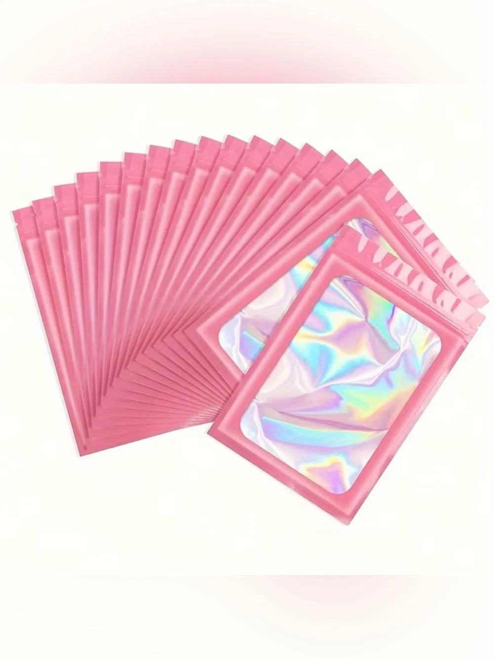 Pink Holographic Party Favor Bags - Pack of 20 NIP